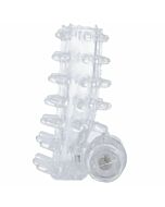 Casual ring vibrating sleeve transparent