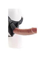 Strap-on harness w/ 9 inch cock - tan