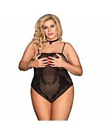 Subblime queen plus floral pattern teddy