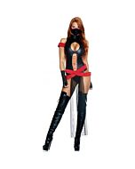 Slay all day sexy ninja costume - black