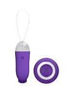 Jayden dual rechargeable vibrating remote toy purple