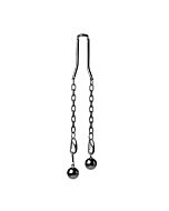 Heavy hitch ball stretcher hook with weights - silver