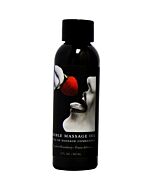 Earthly body strawberry edible massage oil