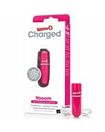 Screaming o rechargeable vibrating bullet vooom pink