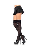 Leg avenue crocheted over the knee socks black