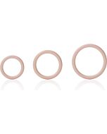 Silicone support rings ivory