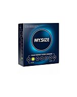 My size natural latex condom 49 width 3 pcs