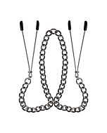 Tug on my heart nipple clips