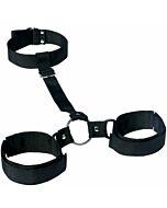 Sex & mischief shadow neck & wrist restraint