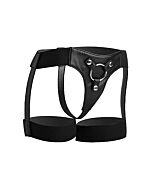Bardot elastic strap on harness with thigh cuffs