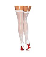 Garter stockings true love - white