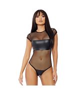 Short sleeve bodysuit - black