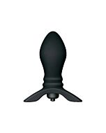 Vibrating invader silicone plug
