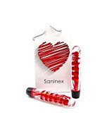 Saninex vibrator fantastic reality red and clear
