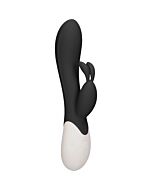 Flame - rechargeable heating g-spot rabbit vibrator  - black
