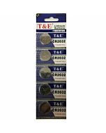 Batteries 5 units pack cr2032 (3v)