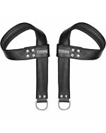 Suspension grips leather saddle for hands and feet - black