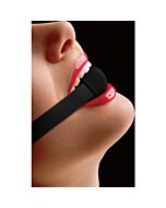 Ouch elastic ball gag black