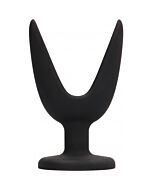 Butt plug - split 1 - 4 inch - black
