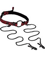 Scandal open mouth gag with clamps