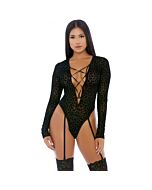 Feline lustful long sleeve body negro