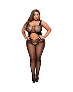 Open front crotchless bodystocking