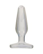Medium buttplug crystal clear jelly