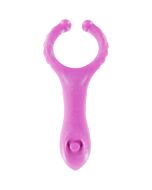 Vibrating clit-stim c-ring purple