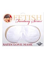 Fetish fantasy satin love mask white