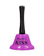 Ring for a kiss - large bell - purple