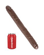 King cock 16 inch thick double brown