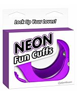 Neon fun cuffs purple