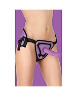 Deluxe silicone strap on - 8 inch - purple