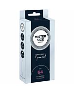 Mister size 64 (10 pack)- preservativo natural