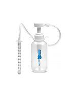 Pump action enema bottle w/ nozzle - transparent