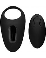 Sono no. 74 - remote controlled vibrating cock ring - black