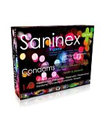 Saninex condoms x game aromatic and dotted condoms 144  units