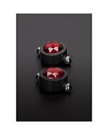 Nipple pincher with swarovski - red