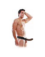 Fetish fantasy 19 cm hollow strap-on brown