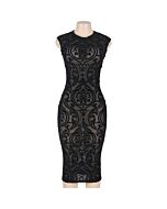 Vestido embroidery negro