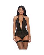 Sheer intentions romper black