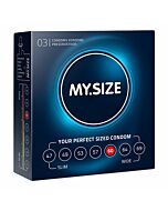 My size natural latex condom 60 width 3 pcs
