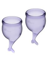 Satisfyer feel secure kit copa menstrual lila 15+20ml