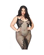 Leg avenue dual strap halter dress 1x-2x