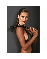 Leather flogger w mini heart os