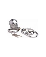 Exile deluxe locking confinement cage - silver