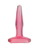 Small buttplug crystal pink jelly