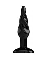 Butt plug - rounded - 3 inch - black
