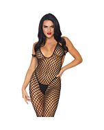 Leg avenue halter crochet net footless bodystocking
