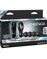 Fantasy c-ringz remote control double penetrator